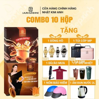   TẶNG QUÀ  Combo 10 Hộp Cà Phê Laura Coffee  10 hộp x 10 gói  