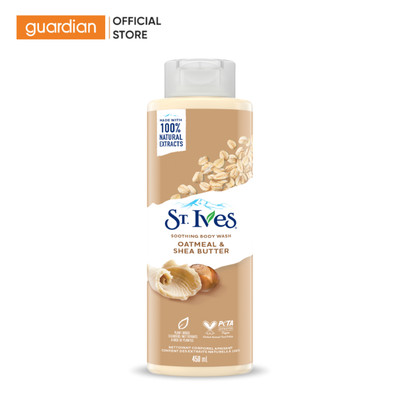 Sữa Tắm Yến Mạch Và Bơ Soothing Body Wash Oatmeal & Shea Butter St. Ives 450ml