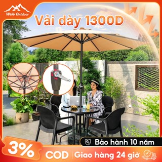 ô che mưa gấp gọn 2.7M, ô dù che nắng lớn cho sân vườn Ô dù cho nhà cung cấp/sân rộng/quán cà phê, có thể nghiêng