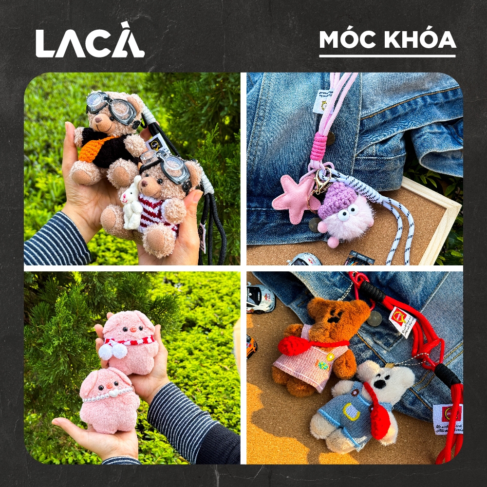Tổng Hợp Móc Khóa Cute Treo Túi – Phụ Kiện Xinh | La Cà Studio
