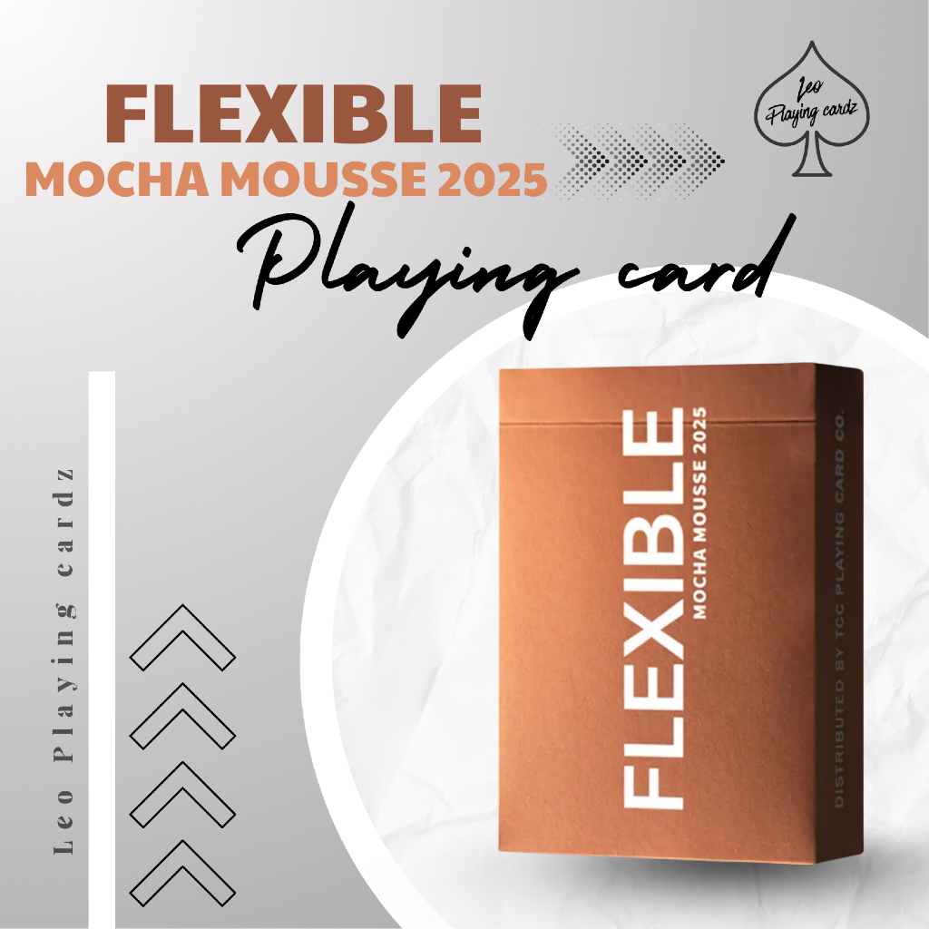 Bộ bài tây, cardistry FLEXIBLE MOCHA MOUSSE 2025 playing card by TCC