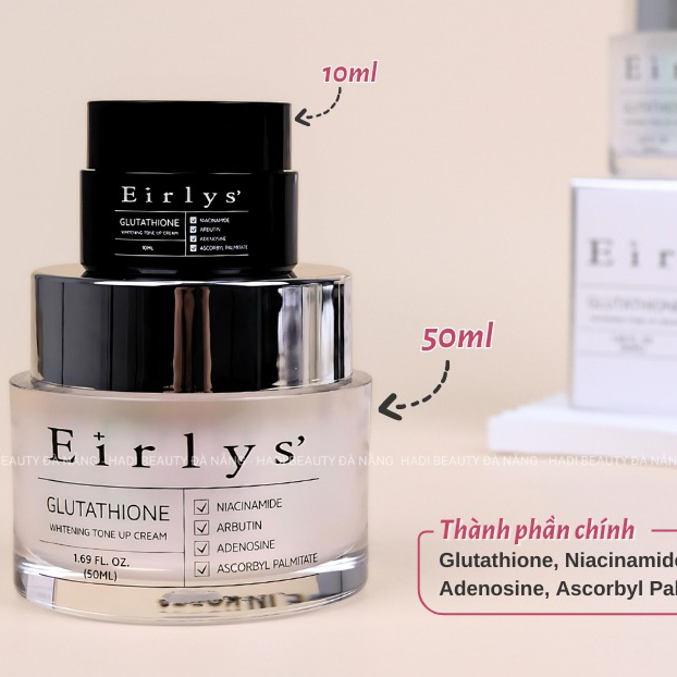 [EIRLY'S] Kem Ngày Đêm Dưỡng Trắng Da Nâng Tông Eirlys Glutathione Whitening Cream Chính Hãng