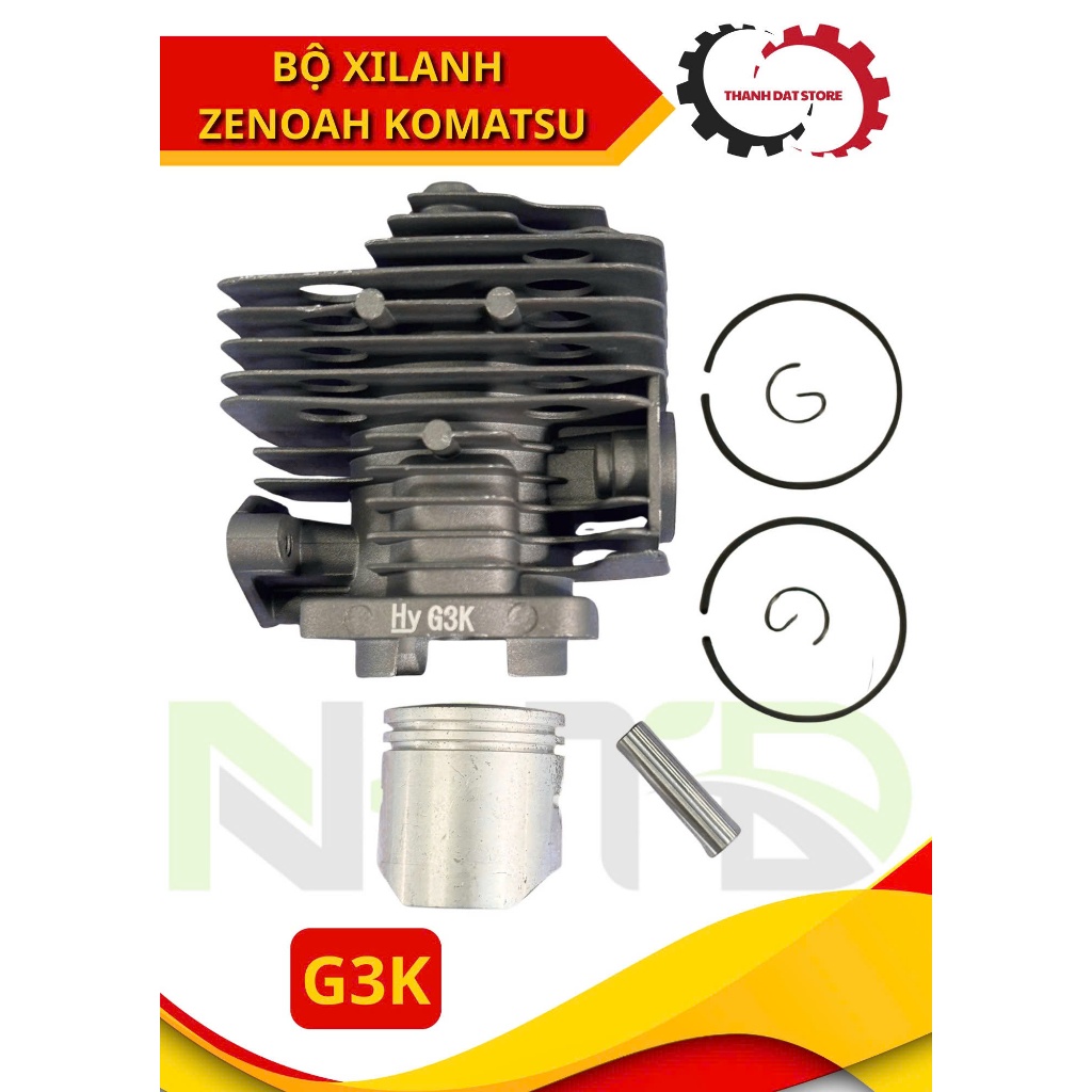 Bộ Nòng / Bộ Hơi / Bộ Xilanh Máy Cắt Cỏ ZENOAH KOMATSU G3K