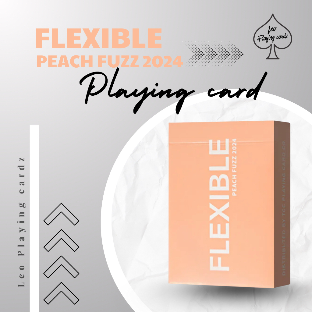 Bộ bài tây, cardistry FLEXIBLE PEACH FUZZ 2024 playing card by TCC