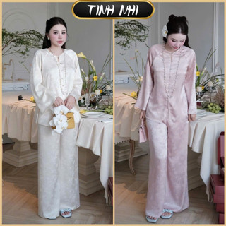  Đồ lam đi lễ lụa tô châu TINH NHI mềm mại sang trọng PP370 