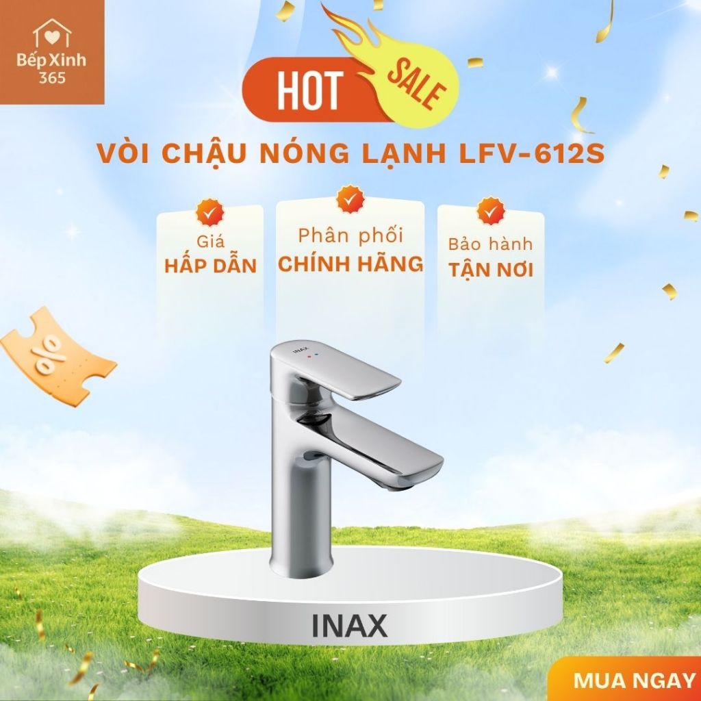 Vòi chậu nóng lạnh INAX LFV-612S - Cao Cấp, Hiện Đại, Bền Đẹp