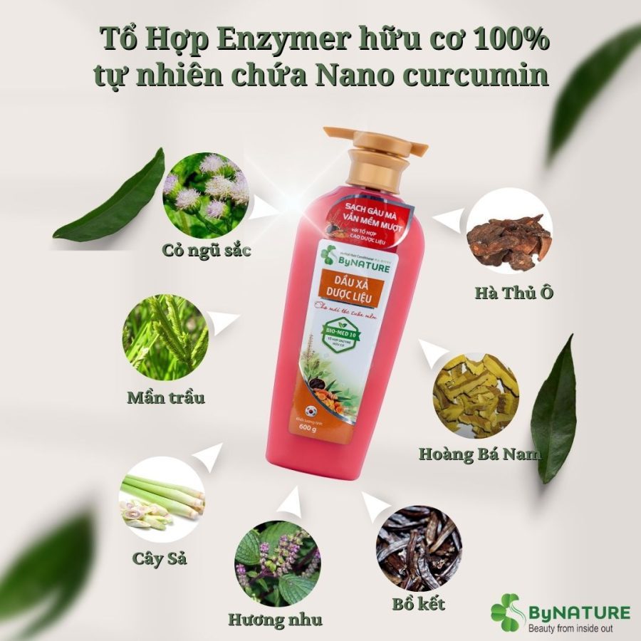 DẦU XẢ DƯỢC LIỆU BYNATURE 600g