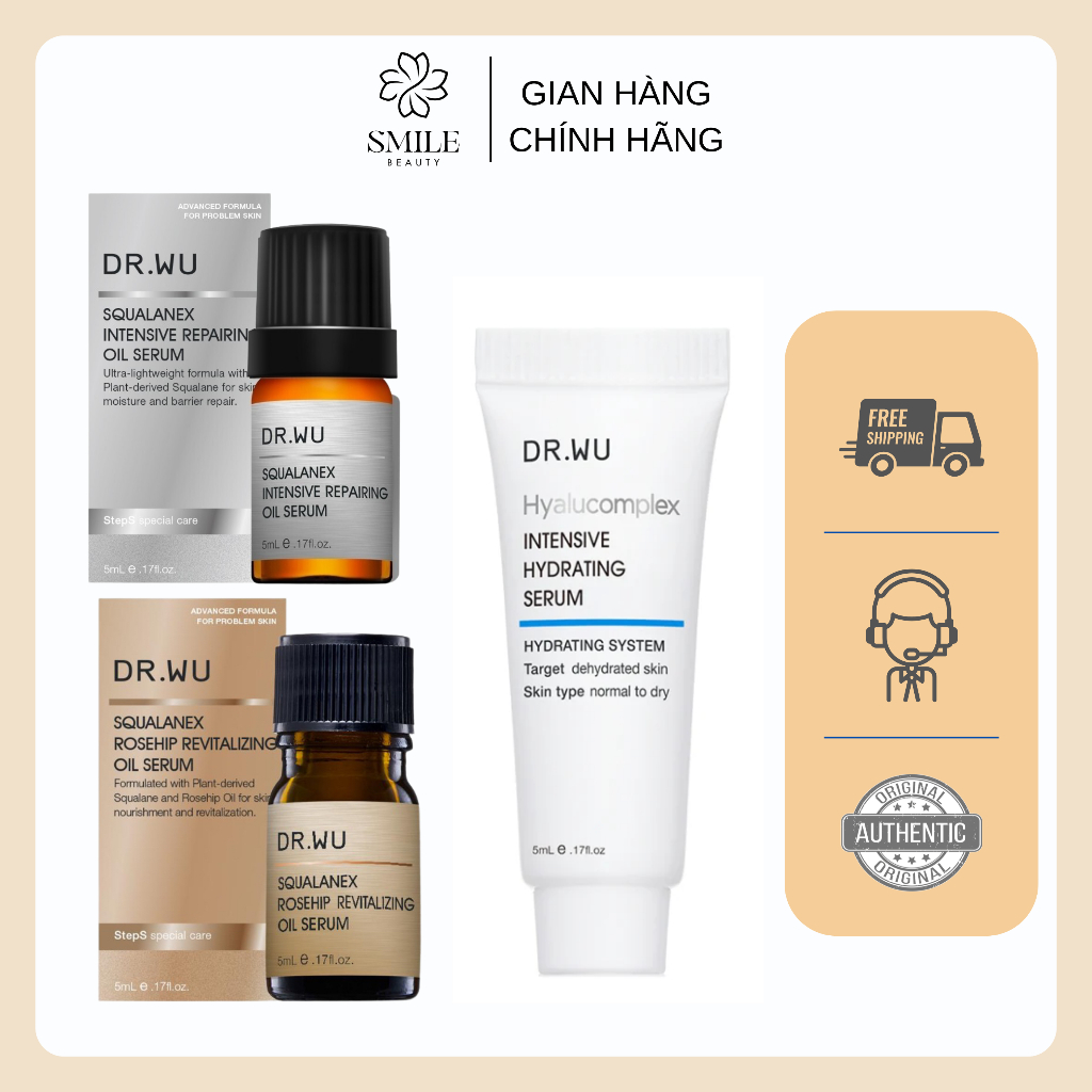 Sản phẩm chăm sóc da Dr.wu serum mini 5ml( 7/2026)