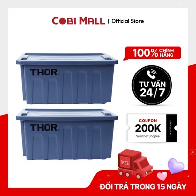 Thùng Nhựa Có Nắp Thor 40L/55L Nhựa PP Đa Năng, Chịu Lực Tốt – Trust