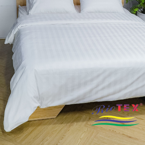 Vỏ chăn trắng trơn- trắng sọc RIOTEX vải T350 100% cotton thoáng mát mềm mại đủ KT : 1m6, 1m8, 2m2x 
