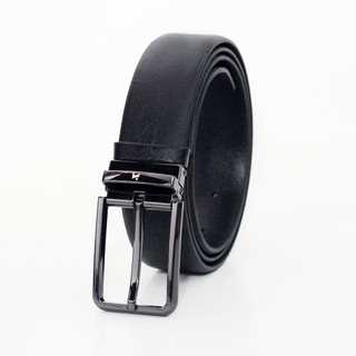 Thắt lưng da bò khoá kim MSKK35-02, chất da bò vân sần bền bỉ, khoá hợp kim đen bóng sang trọng, Anh Tho Leather