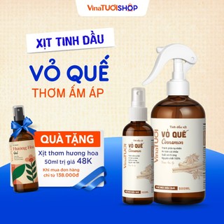  Bình Xịt Tinh Dầu Quế Mùi Thơm Ấm Áp Nguyên Chất  VINA TƯƠI 100ml 500ml Khử Mùi Khử Khuẩn Thơm Phòng 