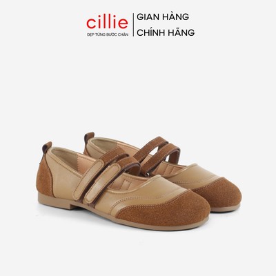 Giày Búp Bê Nữ Đế Bệt Cillie Phối Màu Lót Giày Êm Mềm Không Đau Chân Thời Trang Công Sở Đi Học BB13