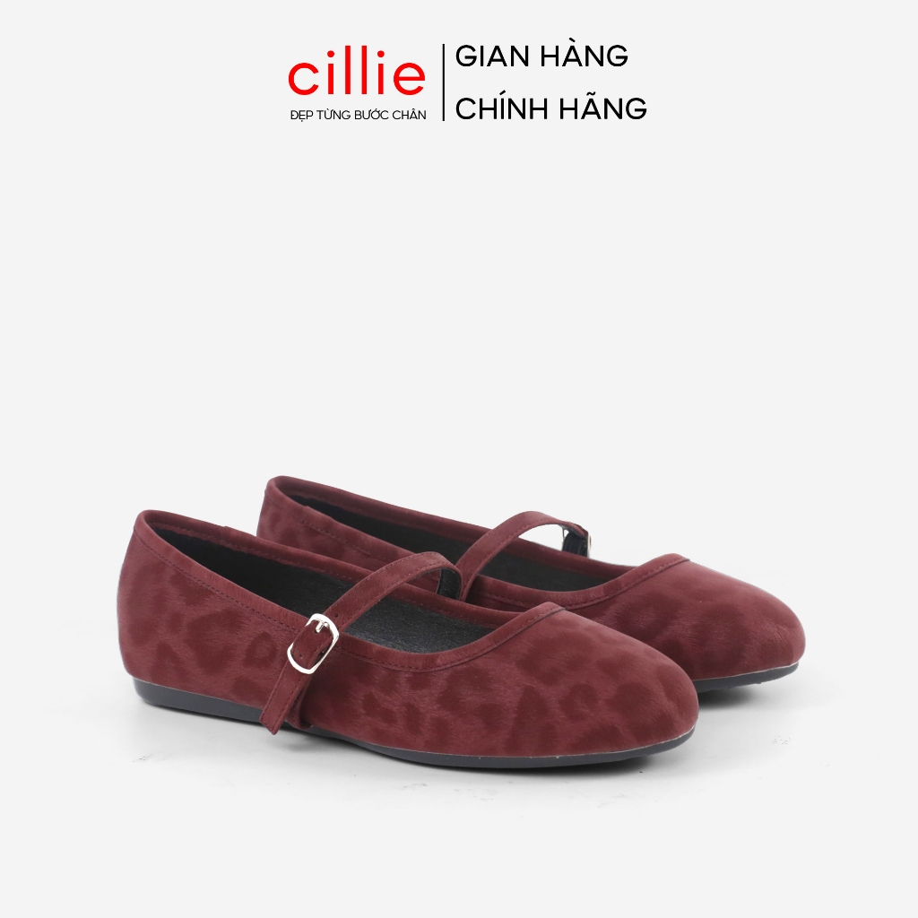 Cillie Giày Búp Bê Nữ Marry Jane Đế Bệt Êm Chân Mũi Tròn Hàng Ngày Hàng Việt Nam Cao Cấp BB14