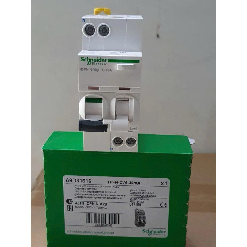 A9D31616 – Aptomat RCBO Acti9 1P+N 16A Schneider