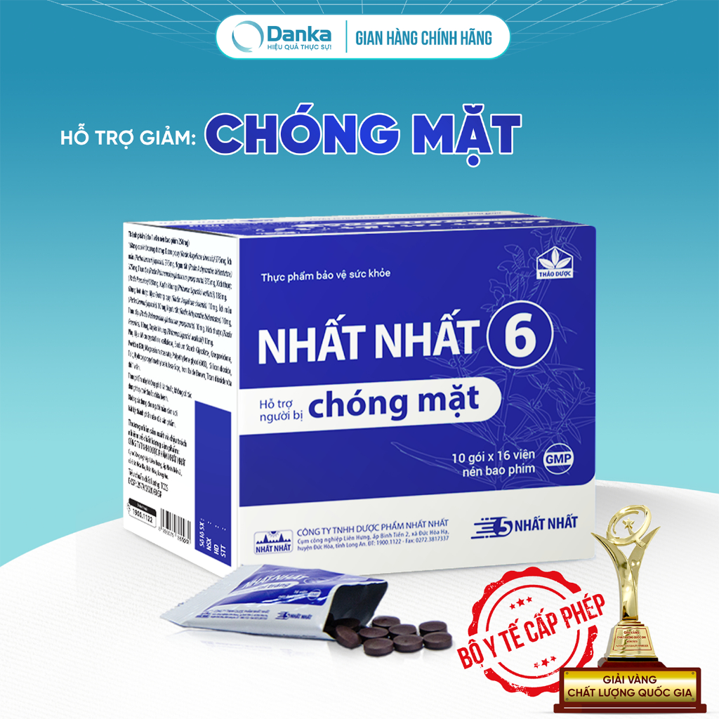  Viên Nén Nhất Nhất 6 - Dùng Tốt Cho Người Chóng Mặt Rối Loạn Tiền Đình  Tăng Cường Máu Lên Não 