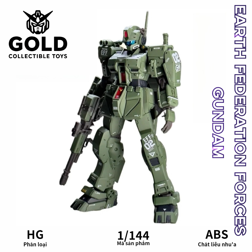 Bộ mô hình Gundam GM Spartan PB Limited HG 1/144 Phiên bản sửa chữa GM Spartan