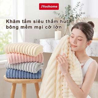 Khăn Tắm Mềm Mại Thấm Hút Nước JYoohome Khăn Lau Người Dài, Khăn Mặt Gội Đầu Không Ra Màu Rụng Lông