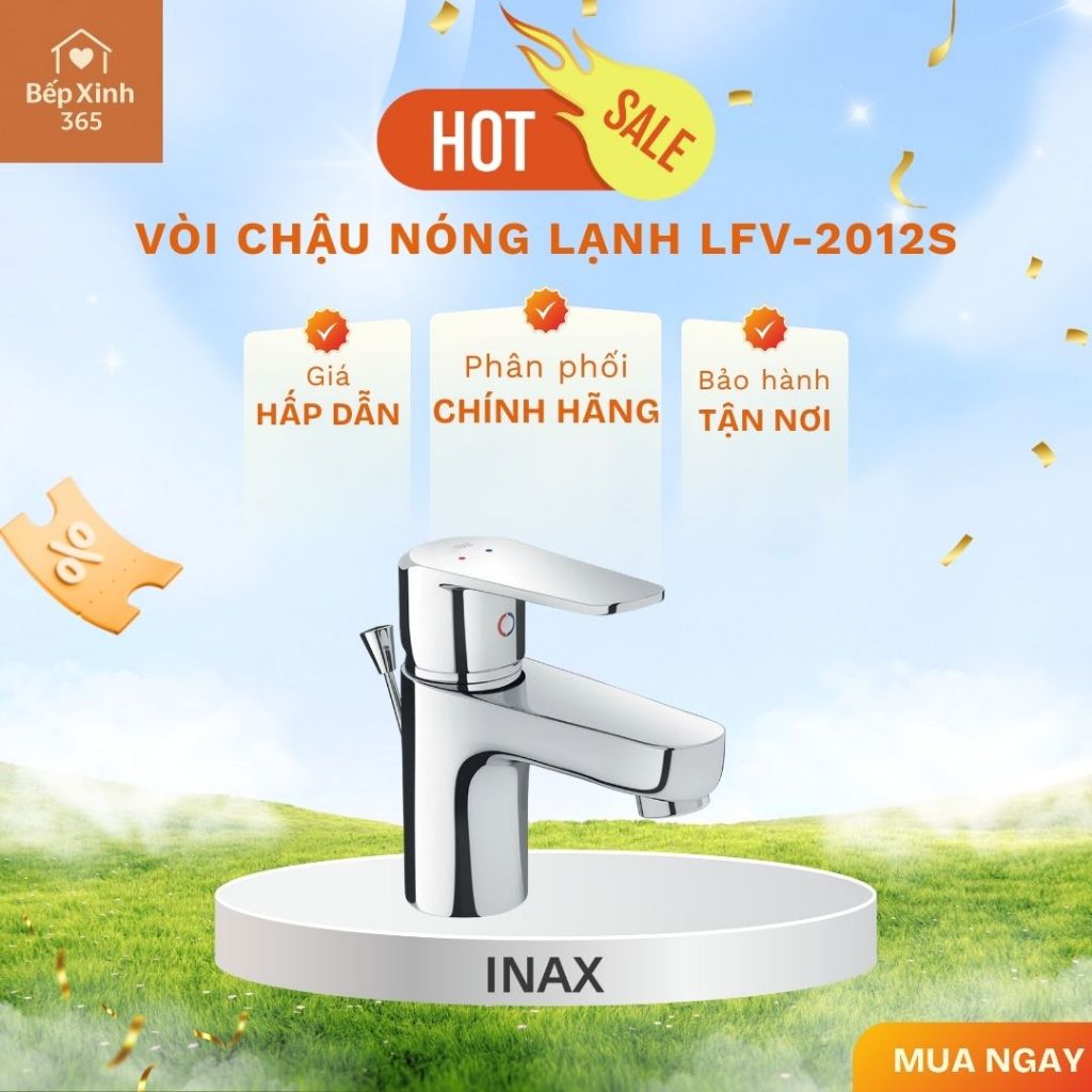 Vòi chậu nóng lạnh INAX LFV-2012S - Chống Rò Rỉ, Dễ Sử Dụng, Sang Trọng