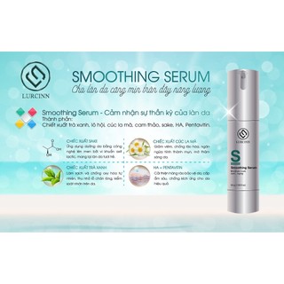 Nước Thần Khóa Ẩm Sâu 75h Lurcinn Smoothing Serum 50ml Dưỡng Ẩm, Khóa Ẩm, Cân Bằng PH Cho Da