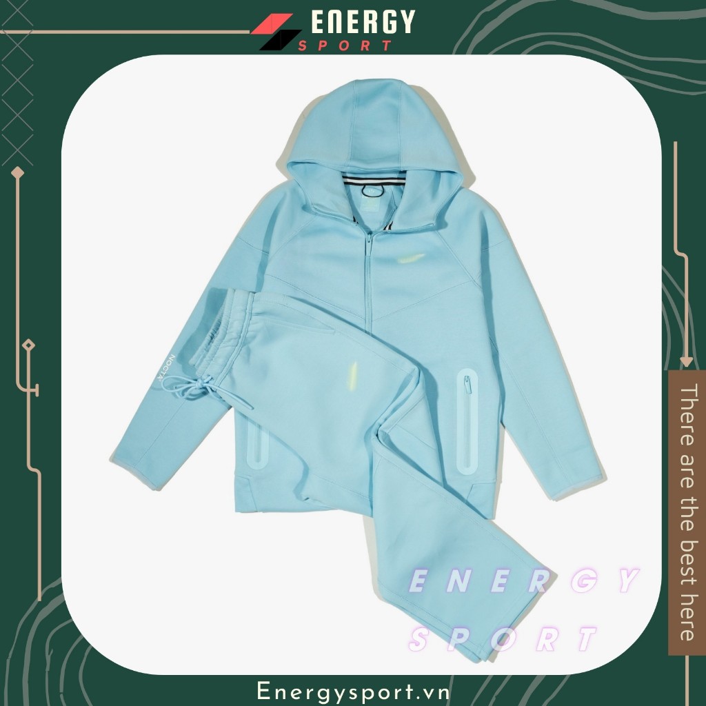 Bộ Quần Áo Thể Thao Cao Cấp Hoodie Ntech x Nocta - Xanh Dương Nhạt