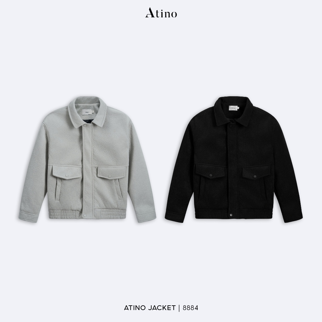 Áo Jacket ATINO Chất Dạ, Form Đứng – Ấm, Mềm, Không Xù Lông 8884