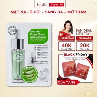  Mặt nạ Nature Book Aloe Vera Poppy Flower Ampoule Mask 25g Dưỡng ẩm làm dịu da phục hồi 