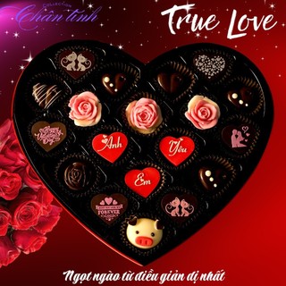 Socola valentine cao cấp Chocolate valentine 2026  (Viết chữ theo yêu cầu)