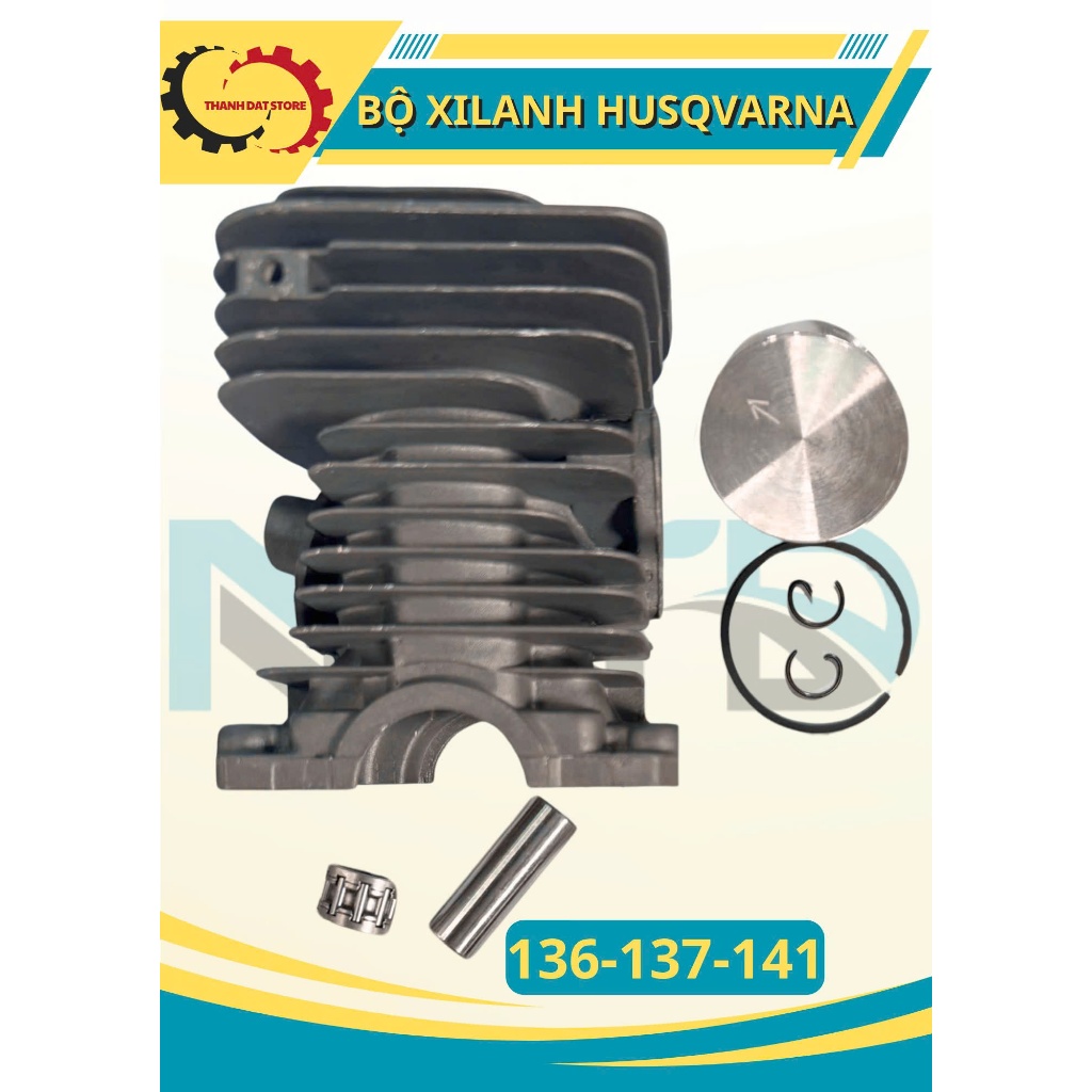 Bộ Hơi  / Bộ Nòng / Bộ Xilanh Máy Cưa HUSQVARNA 136-137-141