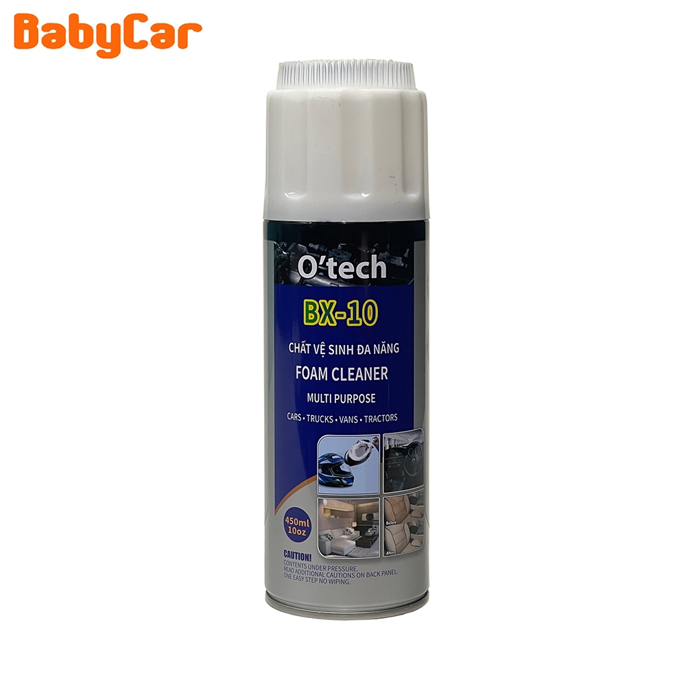 Foam vệ sinh ghế ô tô, xe đẩy trẻ em BX 10 chính hãng Otech