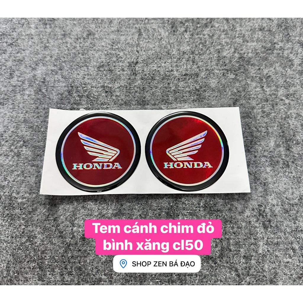 Tem cánh chim đỏ bình xăng cl50 (1 cặp)