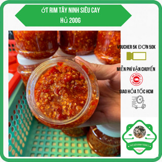 Hủ 200gr ớt sa tế rim siêu cayyy level 99 ăn chay được