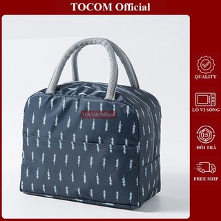  Túi Đựng Hộp Cơm TOCOM Túi Giữ Nhiệt Hình Lá Thông Cao Cấp 3 Lớp Đựng Hộp Cơm Trưa Văn Phòng 