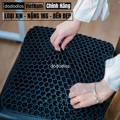 [Loại Xịn - Nặng 1kg - Tặng Vỏ] Đệm Ngồi 3d Silicon Cao Cấp Thoáng Khí Chống Đau Mỏi, Lưu Thông Máu Thoáng Khí - Hãng Do