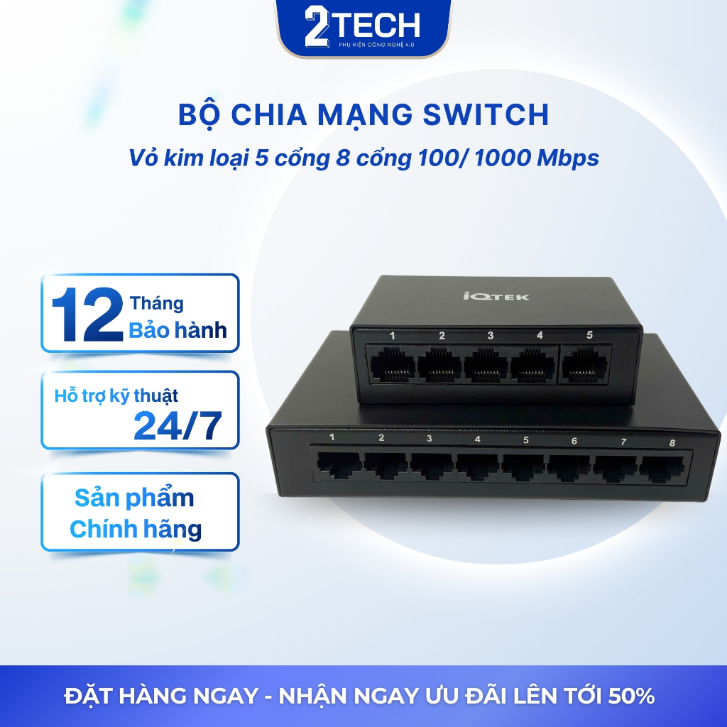Bộ chia mạng 5 cổng 8 cổng Gigabit vỏ kim loại, Switch Ethernet 5 port 8 port metal case Gigabytes