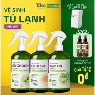 Chai Dung Dịch Vệ Sinh Khử Khuẩn Tủ Lạnh TINHDAUSACHANH 100ml/500ml Nước Xịt Thơm Khử Mùi Hôi Kháng Khuẩn Tủ Lạnh