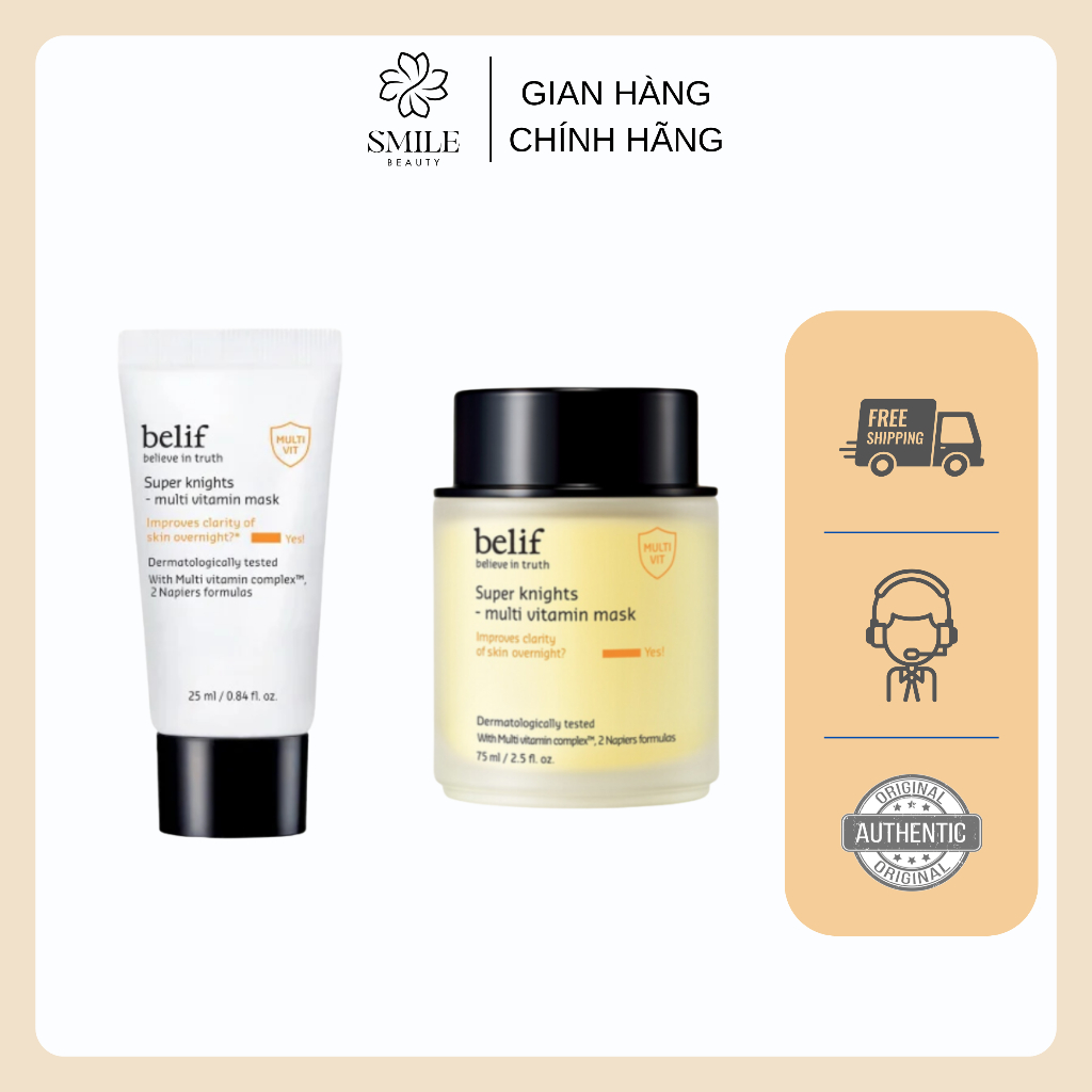 Mặt Nạ Ngủ Dưỡng Ẩm Phục Hồi Da Chuyên Sâu Belif Multi Vitamin Mask mini 25ml