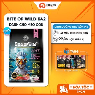  Hạt Bite Of Wild K42 1kg Cho Mèo Sơ Con - Dạng Viên Mềm Dễ Tiêu Hóa Không Độn Ngũ Cốc - Aikoko 