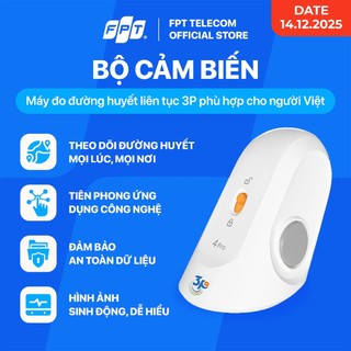 Combo 01 Máy đo đường huyết liên tục 3P (combo bao gồm 01 Bộ truyền dữ liệu 3P và 01 Bộ cảm biến 3P)