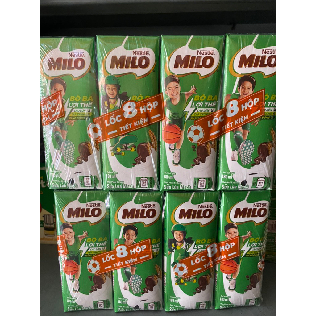 MILO LỐC 8 HỘP DATE T4/2026