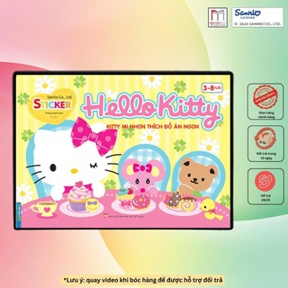 Sách - Dán hình STICKER Hello Kitty (3-8 tuổi)(sách bản quyền)