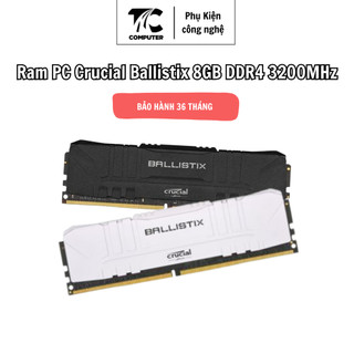 Ram PC Crucial Ballistix 8GB DDR4 3200MHz Hàng Nhập Khẩu Bảo Hành 36 Tháng