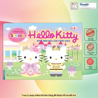 Sách - Dán hình STICKER Hello Kitty (3-8 tuổi)(sách bản quyền)