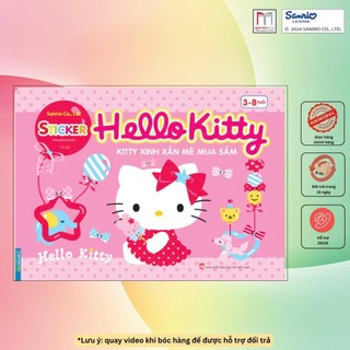 Sách - Dán hình STICKER Hello Kitty (3-8 tuổi)(sách bản quyền)