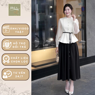   Hala  Sét Áo Morela Chiết Eo V3 Che Khuyết Điểm Hack Eo Tôn Dáng Sang Trọng Quí Phái Size S M L Xl 