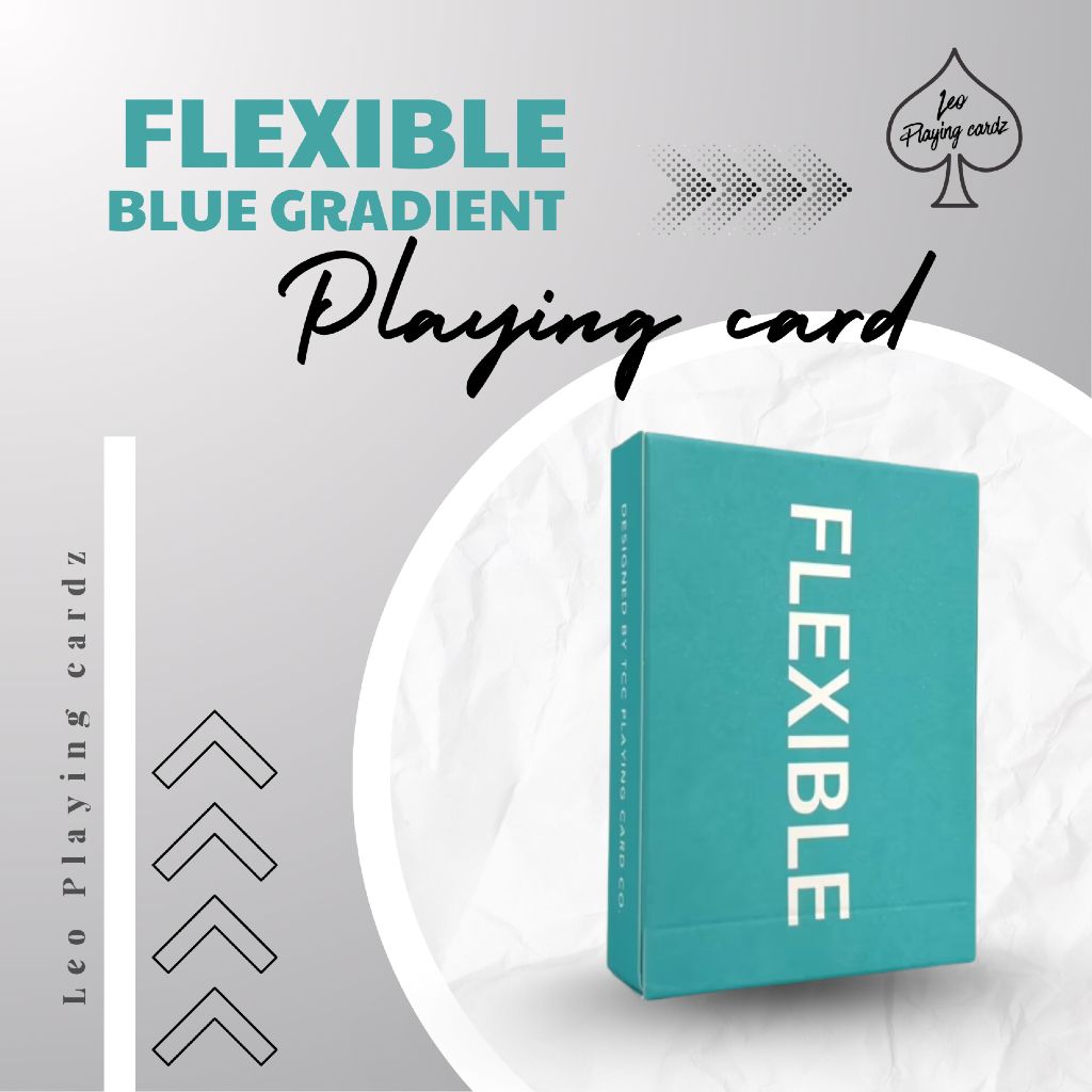 Bộ bài tây, cardistry  BLUE GRADIENT FLEXIBLE by TCC