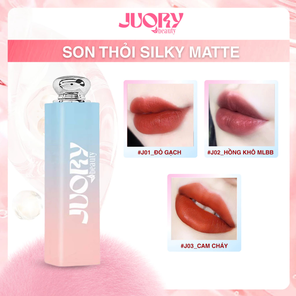 [Top Value] Son Thỏi Silky Matte - Juory Beauty - 3.2g - Lên Màu Siêu Xinh