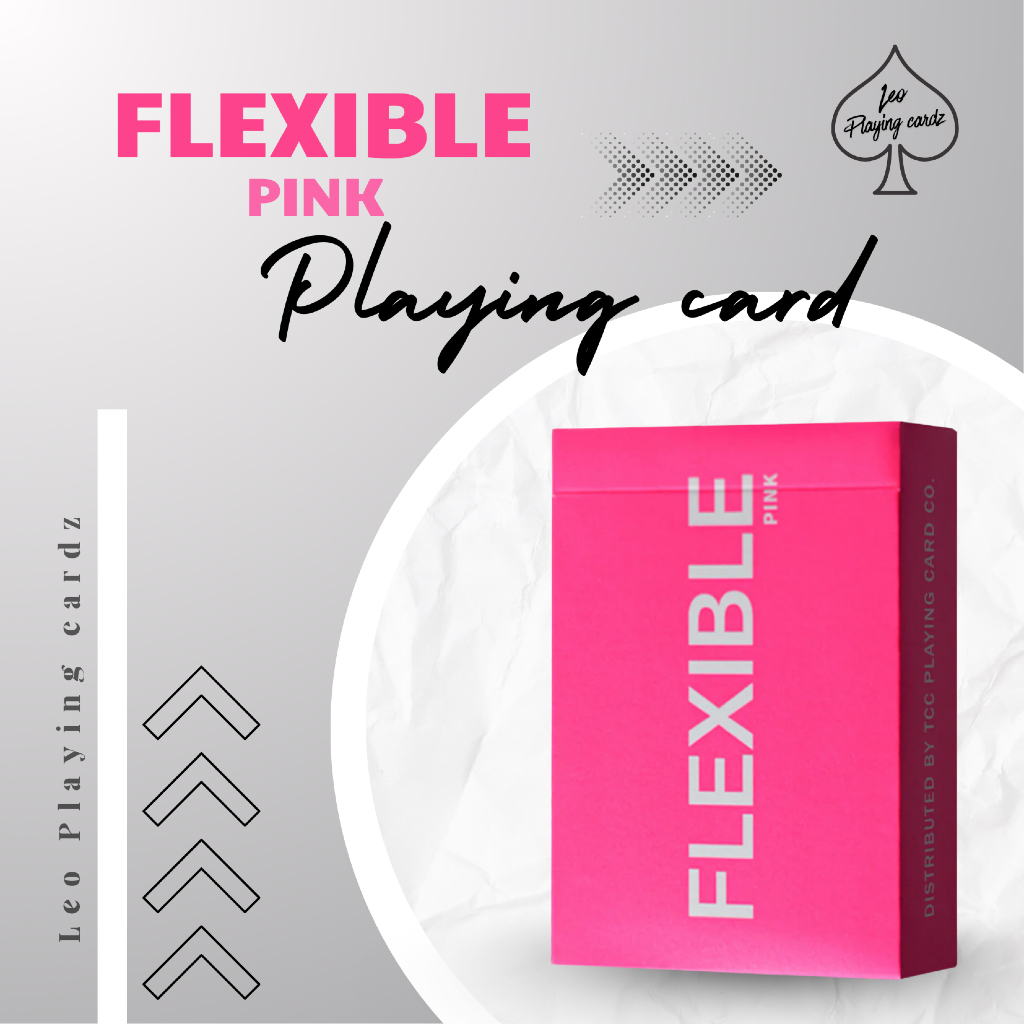 Bộ bài tây, cardistry PINK FLEXIBLE playing card by TCC