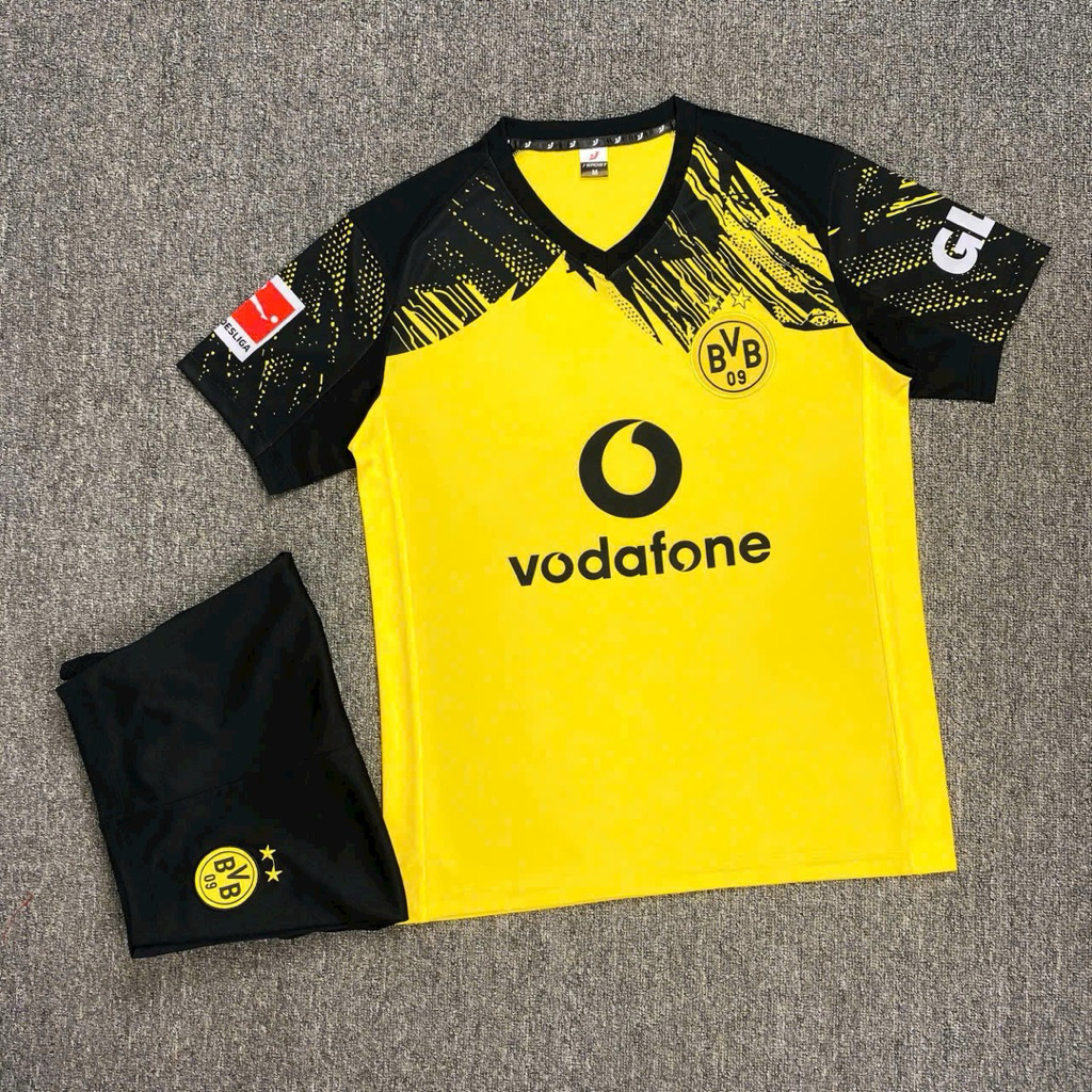 Bộ Quần áo Đá Banh CLB Dortmund vàng 2025 người lớn