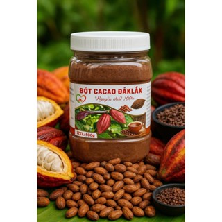  Combo 1KG Bột ca cao nguyên chất 100% Hủ 500g - Denfood 